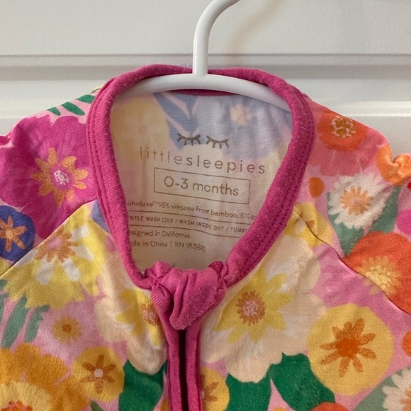 Little Sleepies Butterfly Blooms Shorty - Picture 2 of 3